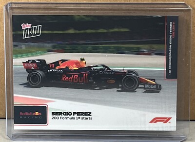 2021 TOPPS NOW FORMULA 1 #29 SERGIO PEREZ 200 Formula 1 starts Red Bull Racing