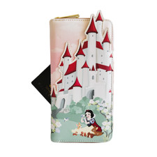 Cartera Loungefly Disney Princesa Blancanieves y Animales Castillo Escena Cremallera Alrededor