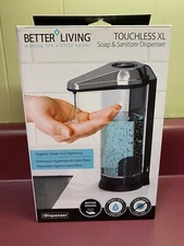 Better Living Touchless XL 18 FL. OZ Clear Hands Free Soap Dispenser Sanitizer