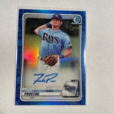 2020 Bowman Chrome Sapphire Edition Prospect Auto Ford Proctor #BSPA-FP Auto