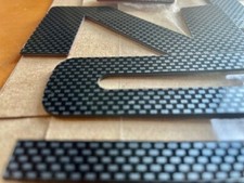 PARA 99-04 Mustang Parachoques Letras Plástico Carbono Inserciones Calcomanías Adhesivas Adhesivas