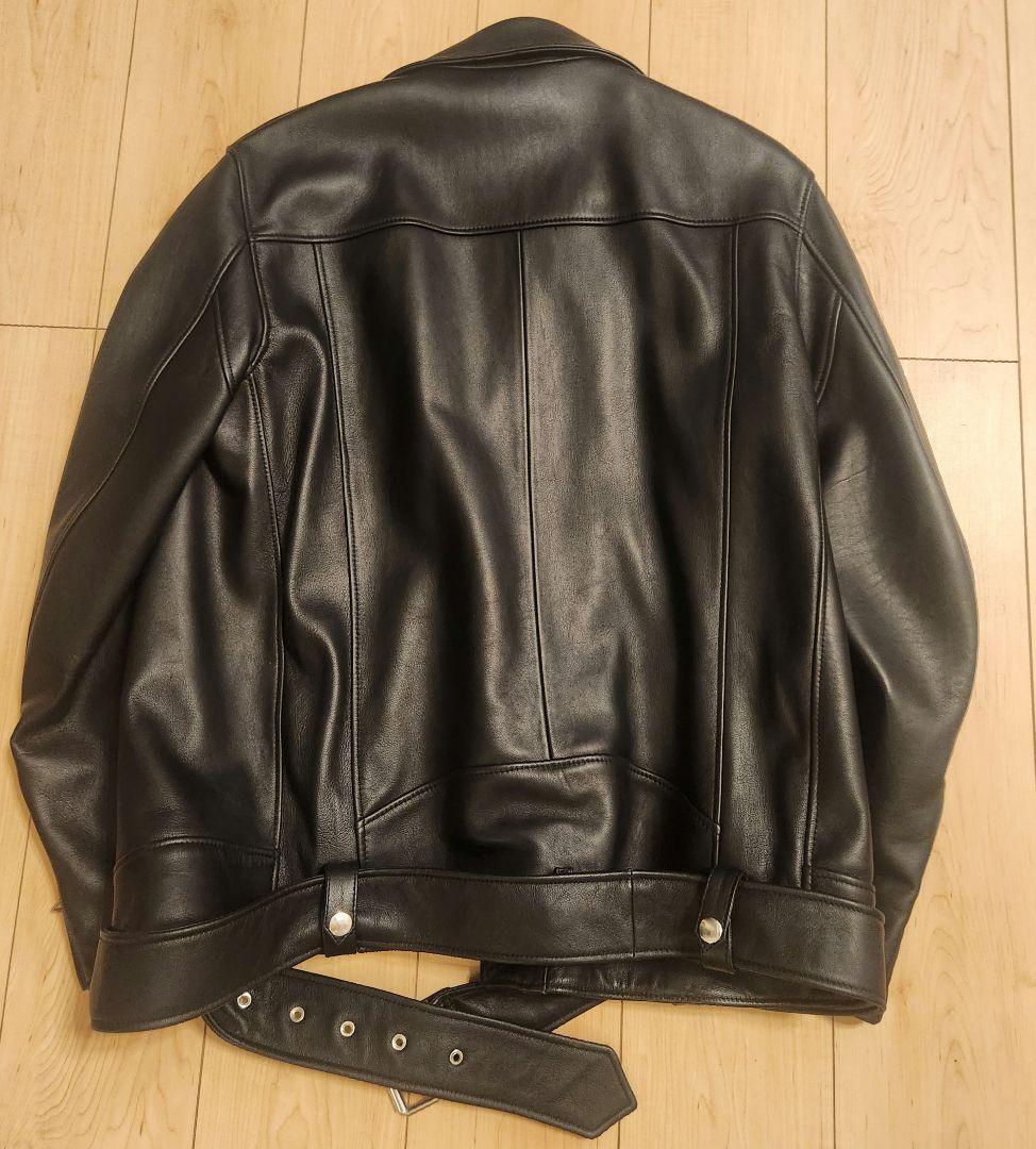 Used Acne Studios Leather Biker Jacket Double Leather Jacket Used Acne Studios Leather Biker Jacket Double Leather Jacket