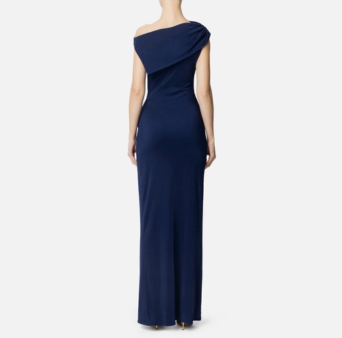 ELISABETTA FRANCHI Kleid Red Carpet asymmetrisch Jersey ABR0551E2 P/E25 - Bild 3 von 3