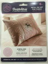 Crafters Companion Threaders NESTING CIRCLE DIES FOR FABRIC New