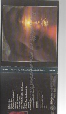 CD--CROSBY STILLS NASH & YOUNG   DAVID   --IF I COULD ONLY REMEMBER MY NAME