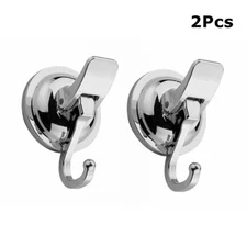 TPU Window Bathroom Kitchen Heavy Duty Suction Cup Hanger Suckers Hooks 2Pcs