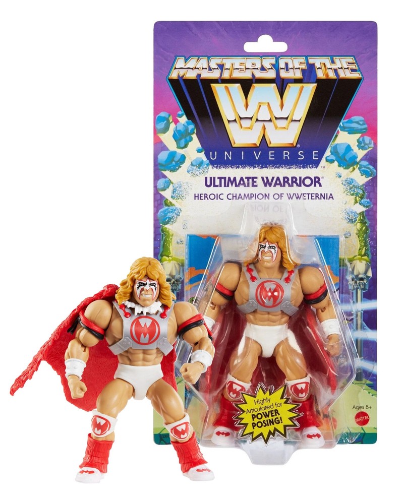 Masters Of The WWE Universe Ultimate Warrior Heroic Champion! 6in Figure NIP