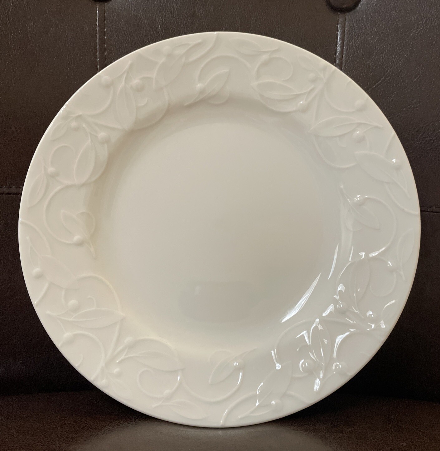 Dansk Floating Leaves Salad/Luncheon Plates 9” Portugal