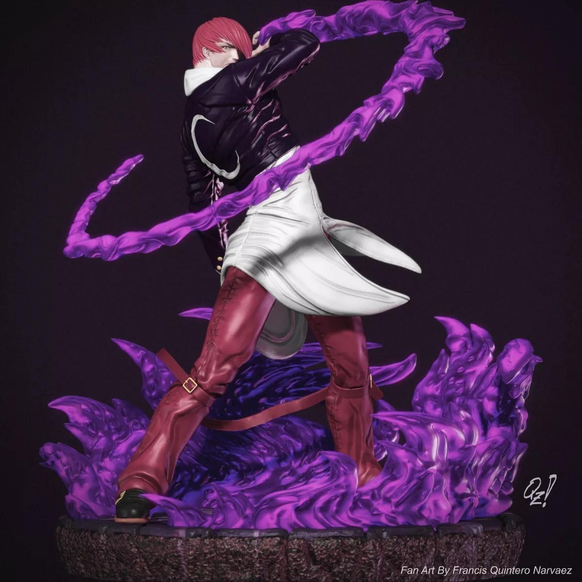 King of Fighters '97 - Iori Yagami 1/4 Scale Statue