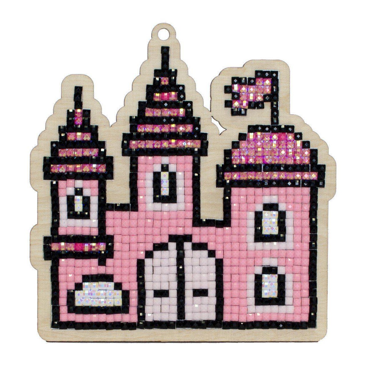Princess Castle WWP162 Crafting Spark Diamond Painting on Plywood