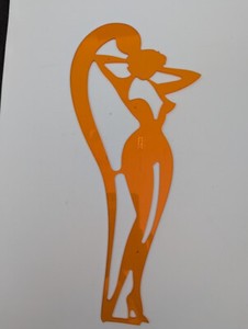 Martin 20-1912  Womens Figure Template 13" LARGE Stencil Vintage