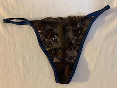 DRSH Woman's Thong/G-String Underwear Variety Blues & Different Patterns Size(S)