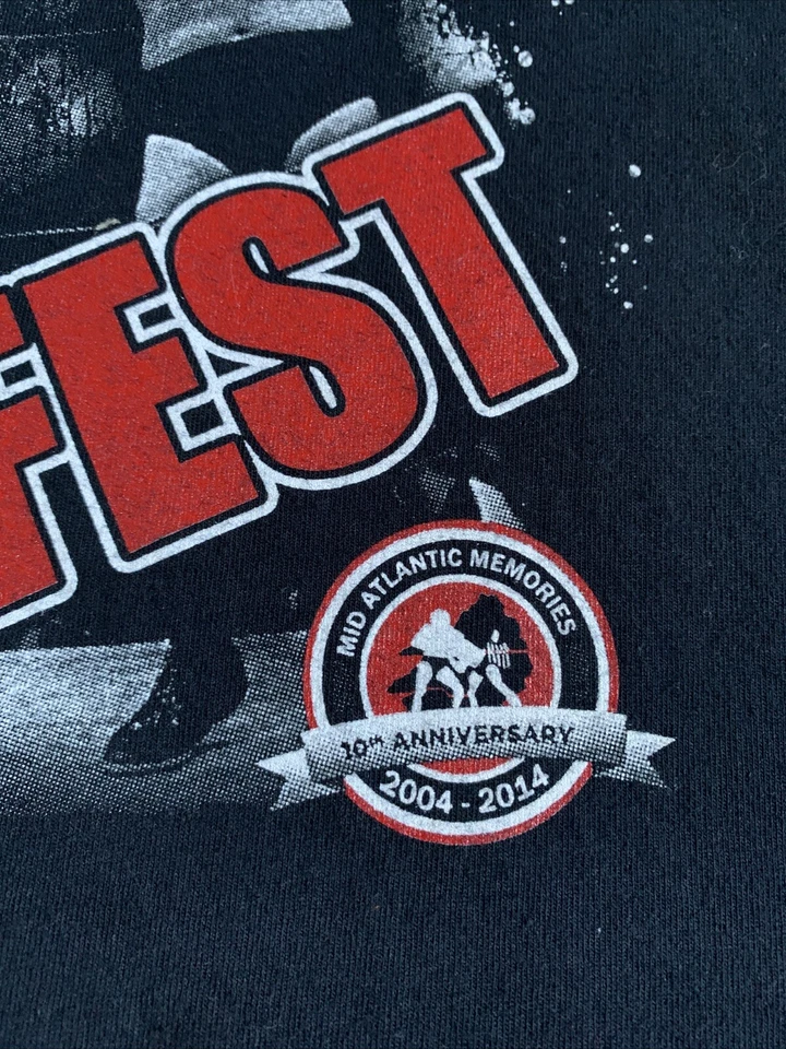 Camiseta de lucha libre LEGENDS Charlotte Fanfest para hombre XXL 2XL NWA Mid Atlantic 2014 Foto 4 de 4