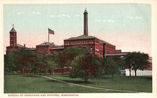 Vintage Postcard Bureau Of Engraving And Printing Treasury Branch Washington DC