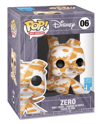 Funko Pop! Zero Art Artist Series Nightmare Before Christmas In Hand + Protector