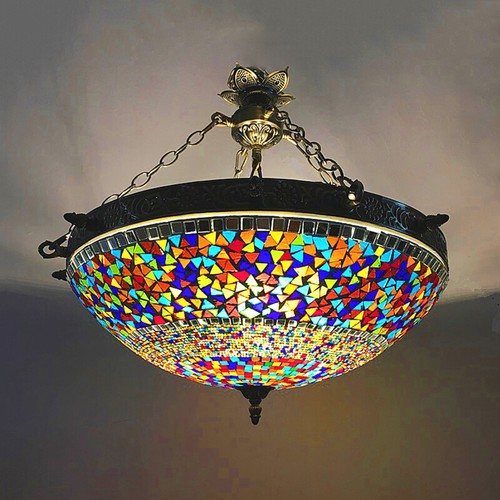Tiffany Moroccan Kitchen Room Chandelier Pendant Light Hanging Ceiling Fixture - Picture 3 of 8