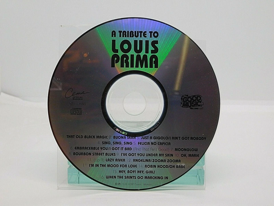 CD Louis Prima A Tribute To 1978 Cema Good Music Capitol Records Jazz Trumpet Foto 3 de 3