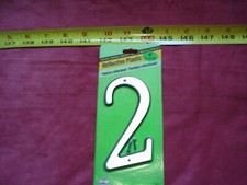  1457. Reflective Plastic House Number "2" 30600-2
