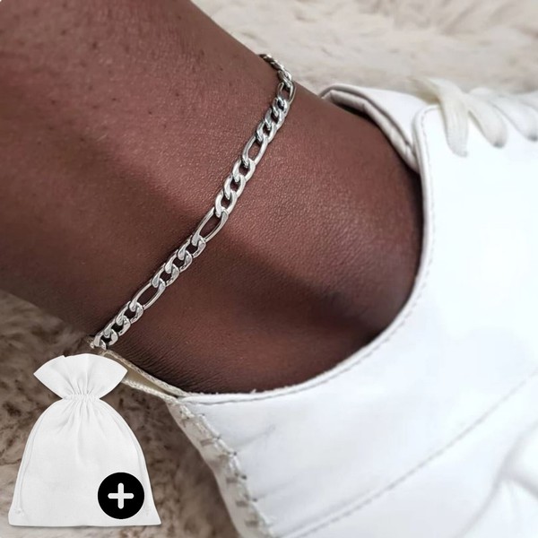 FußKettchen FußKette FußSchmuck FußBand Gliederkette Silber Kette Damen Geschenk-image