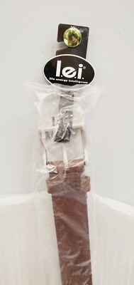 LEI Adult Belt Womens XL Genuine Leather Brown Brand New | eBay display picture 3