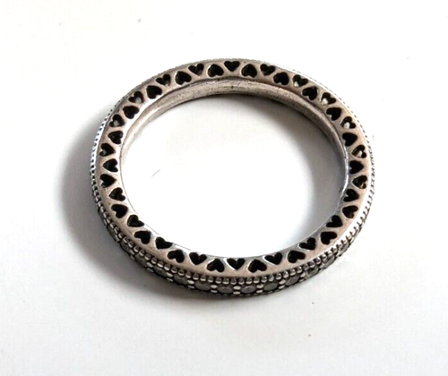 Sterling Silver Eternity Band Ring With 0.75ct Simulated Diamonds - Sizes K To S 8 thumbnail image