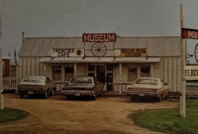 St. Nicholas U.S.A.Albert Lea Minn Frontier Town Postcard 60s Cars Saloon 