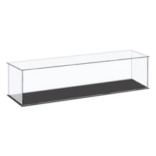 Acrylic Display Case Plastic Box Cube Storage Box Clear Showcase 16.1x4.3x4.1 in