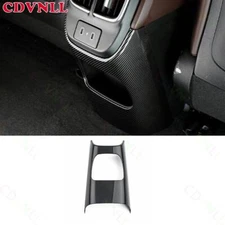 For Hyundai IONIQ 6 2023-2024  Carbon Fiber Rear Seat Air Outlet Anti-Kick Panel