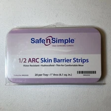 Safe n Simple 1/2 Arc barrier strips water resistant hydrocolloid