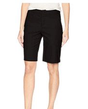 NEW NYDJ  sz 6 Not Your Daughter Jeans chino Bermuda Twill shorts black