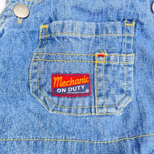 Disney Cars Embroidered Denim Overalls Shortalls 4T Lightning McQueen Tow Mater - Picture 5 of 8