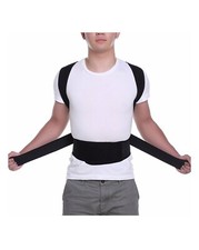 Medical Scoliosis Posture Corrector Spine Back Support Shoulder Brace Belt XL