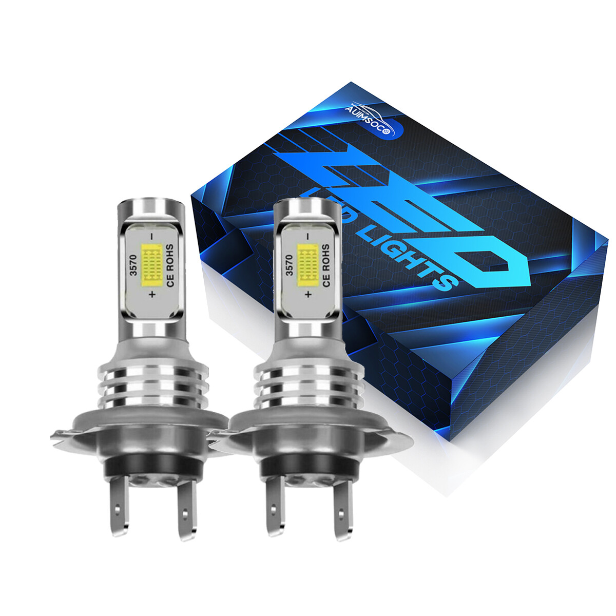 For Volkswagen Jetta 2007-2019 Pair H7 Combo LED Headlight