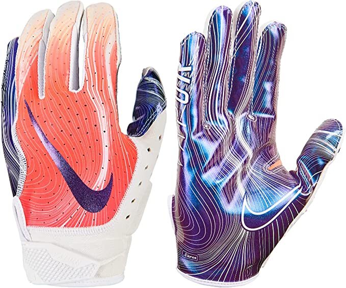 Nike Men's Vapor Jet 6.0 Mango Football Receiver Gloves Size