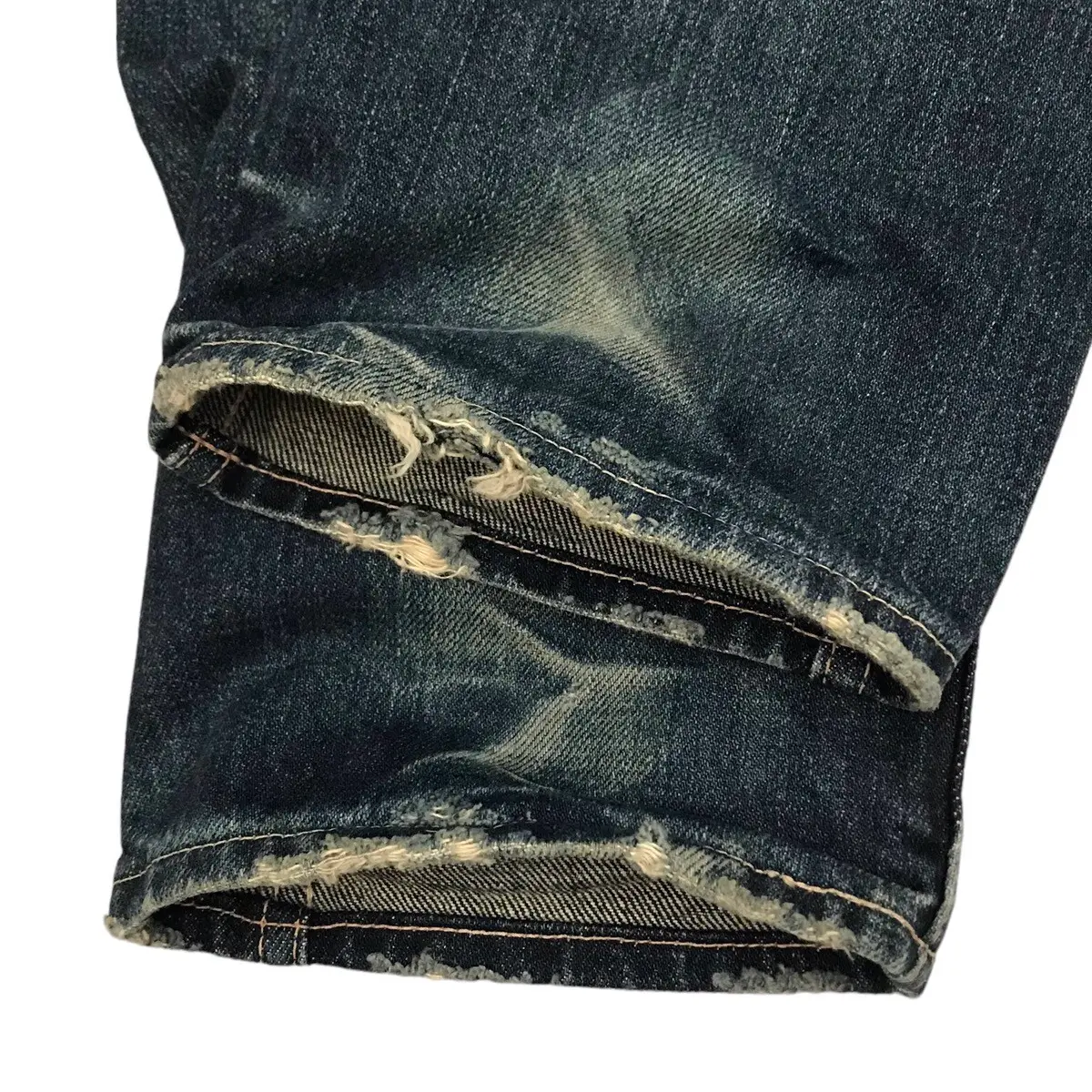 Johnbull Japan Vintage Utility Cargo Blue Low Rise Denim Johnbull Japan Vintage Utility Cargo Blue Low Rise Denim