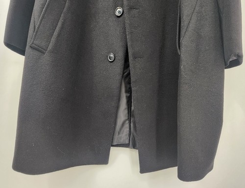 NEW Kenneth Cole New York Men's Black Long Over Coat Size 54R - Picture 5 of 16