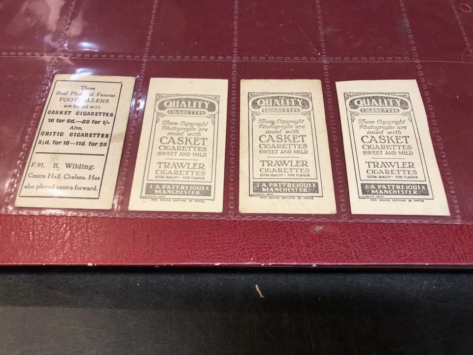 PATTREIOUEX FOOTBALLERS FA X13 FAMOUS FOOTBALLERS X1  ISSUED 1922 - Image 4 of 4