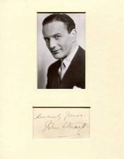 John Stuart (+) SILENT FILM LEGEND autograph, signed album page mounted