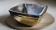 LG. Vollrath 18-8 47637 Double Wall Stainless Steel Beehive Serving bowl 12" SQ.