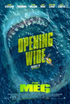 The Meg movie poster Jason Statham Li Bingbing Ruby Rose Rainn Wilson 11.5 x 17 