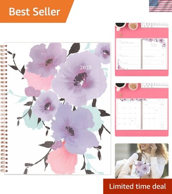 Large 2025 Planner - Weekly & Monthly Organizer, 8.5 x 11, with Bonus Features