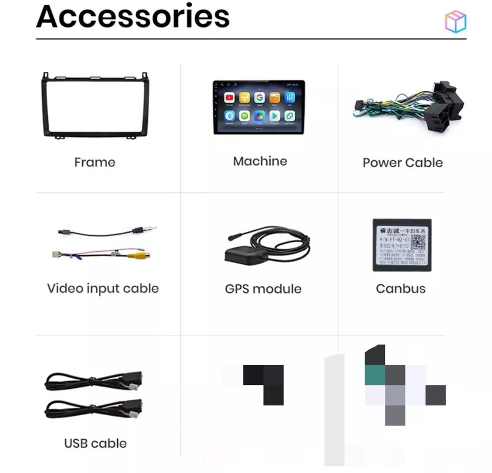 RADIO 2 DIN PER MERCEDES CLASSE A W169 B W245 BLUETOOTH ANDROID GPS RDS WI-FI - Immagine 3 di 4