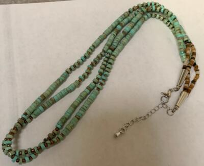 #ad #ad South western multi strands turquoise heishi necklace 21quot; 23quot; y241c w1 $25.00
