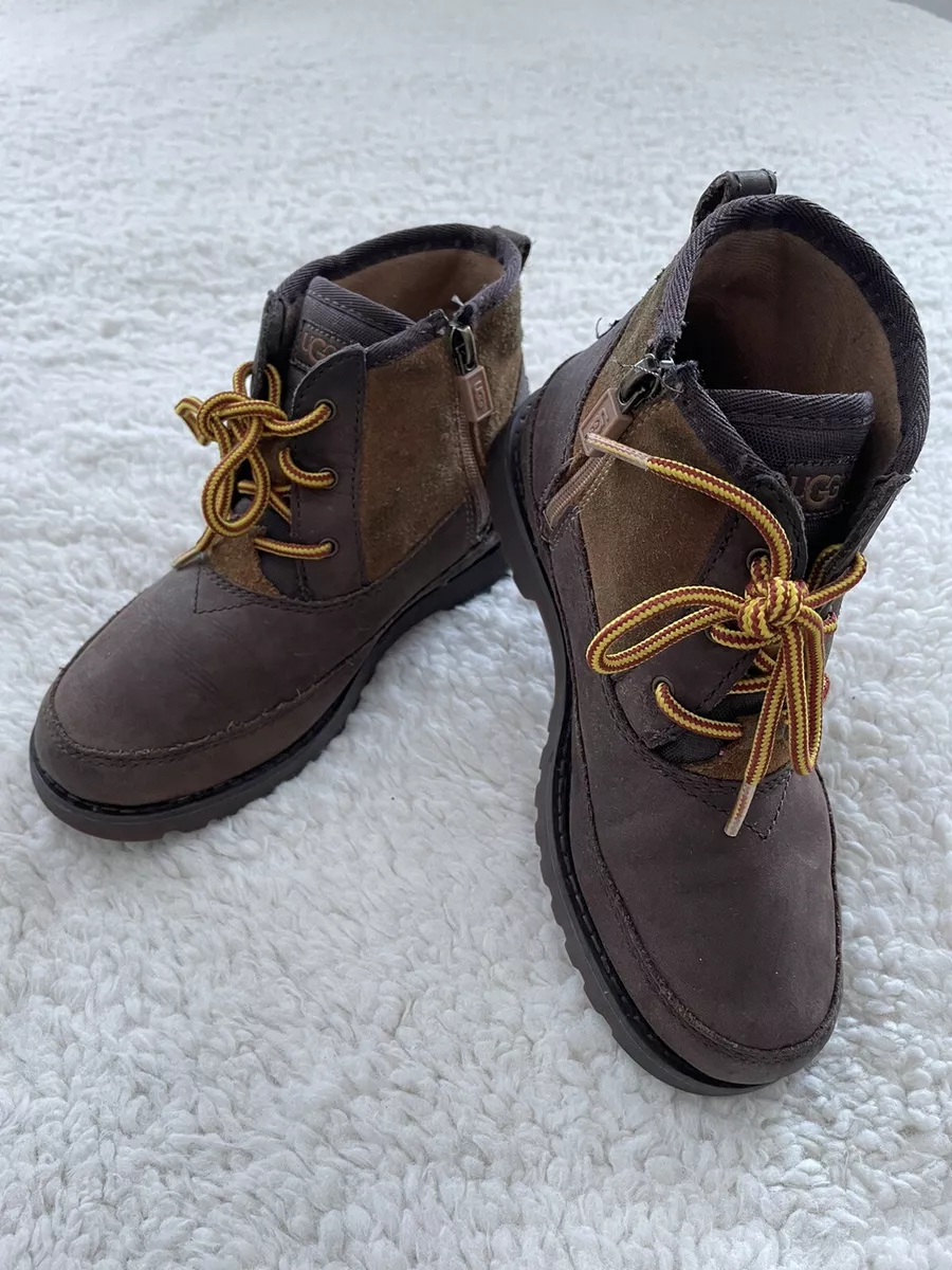 UGG K Bradley Waterproof Snow Boots Kids Size 2 Brown