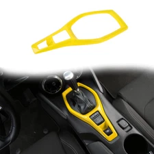 Yellow Central Gear Shift Panel Trim Cover Decoration For Chevrolet Camaro 2017+