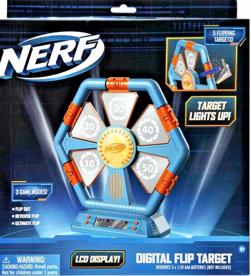 NERF Digital Flip Target 5 Flipping Targets Lights Up LCD Display 3 Game Modes | eBay Nerf Digital Flip Target 5 Flipping Targets Lights Up Lcd Display 3 Game Modes | Ebay