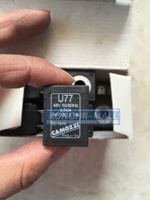 1PCS New For Camozzi Solenoid Valve Coil U77 24V 48V 50/60Hz 3.1W