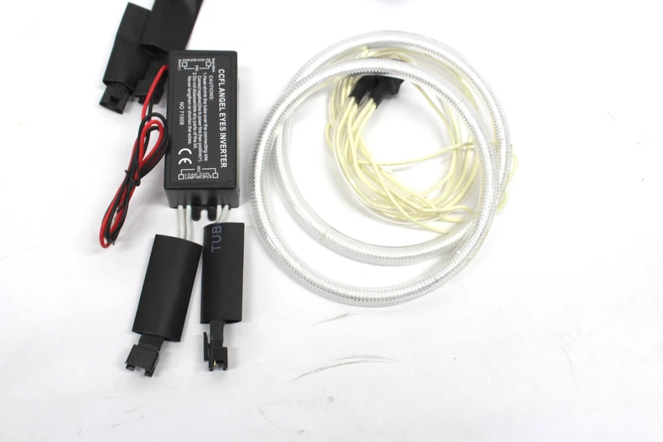 Anéis de halo CCFL para farol Infiniti G35 Coupe 03-05 olho de anjo - Branco - Imagem 2 de 3