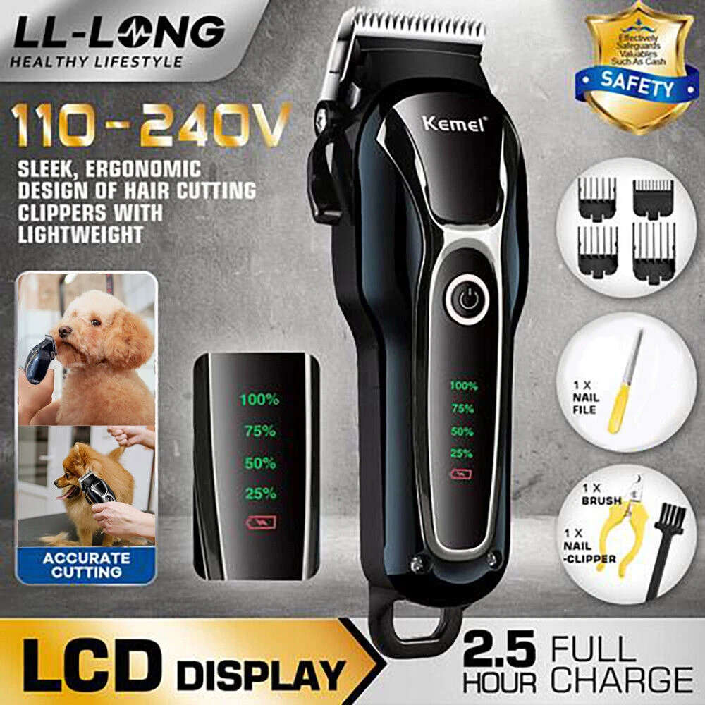 Professional Cordless Pet Grooming Clipper Kit for Dogs and Cats Hair Trimming
Opens in a new window