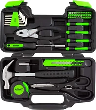 ARCAN TOOLS 39-Piece Home Hand Tool Kit for Household Repairs, Home, Office, Apa
